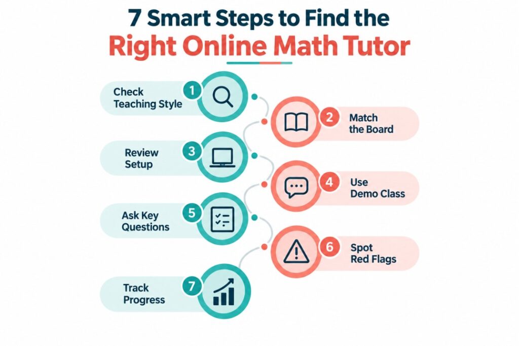 Online math tutor: 7 steps to find the right one for Class 7-10